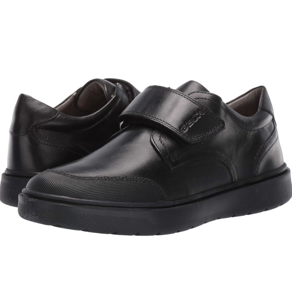 Geox Respira EU 34 Black Leather School Uniform Dress Formalwear Running Shoes…